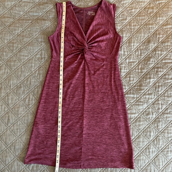 Eddie Bauer Travex Aster Tie The Knot Dress in Space Dye Red, Women’s XS - Picture 8 of 9